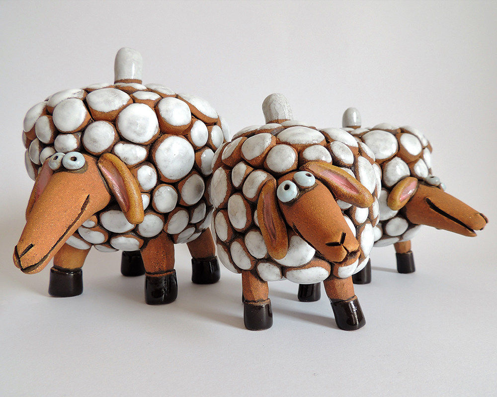 greta filippini oca ceramica artistica ferrara pecore