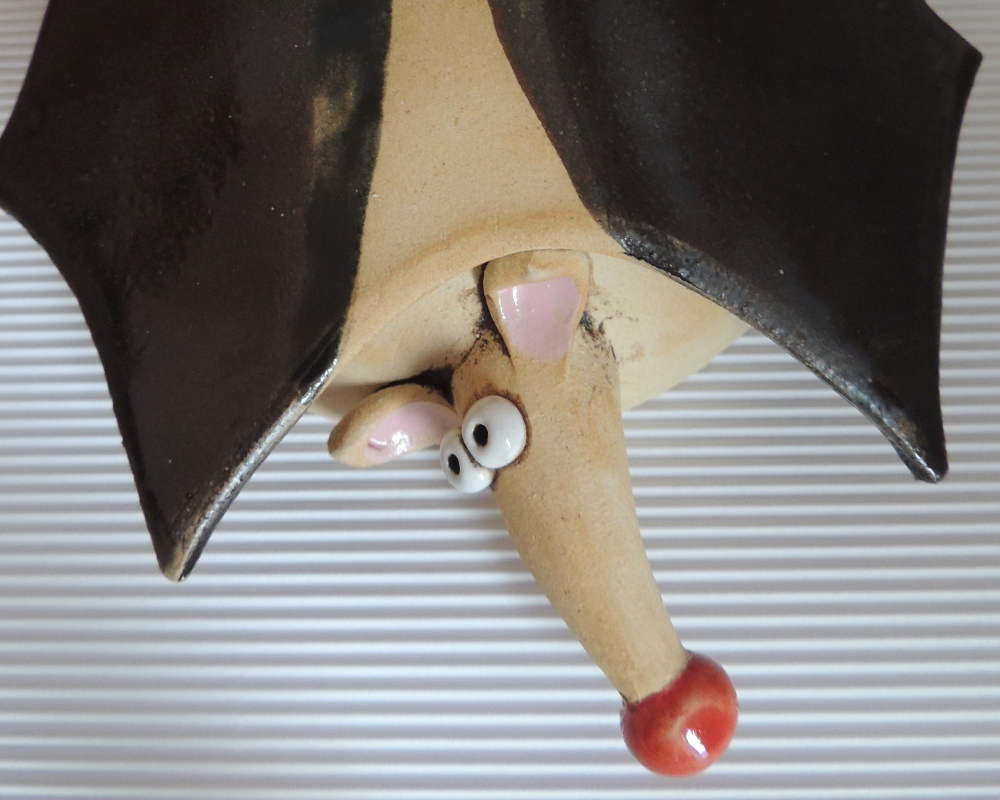 diffusore gufo presepe gufo greta filippini oca ceramica artistica ferrara bomboniere regali personalizzati pipistrello