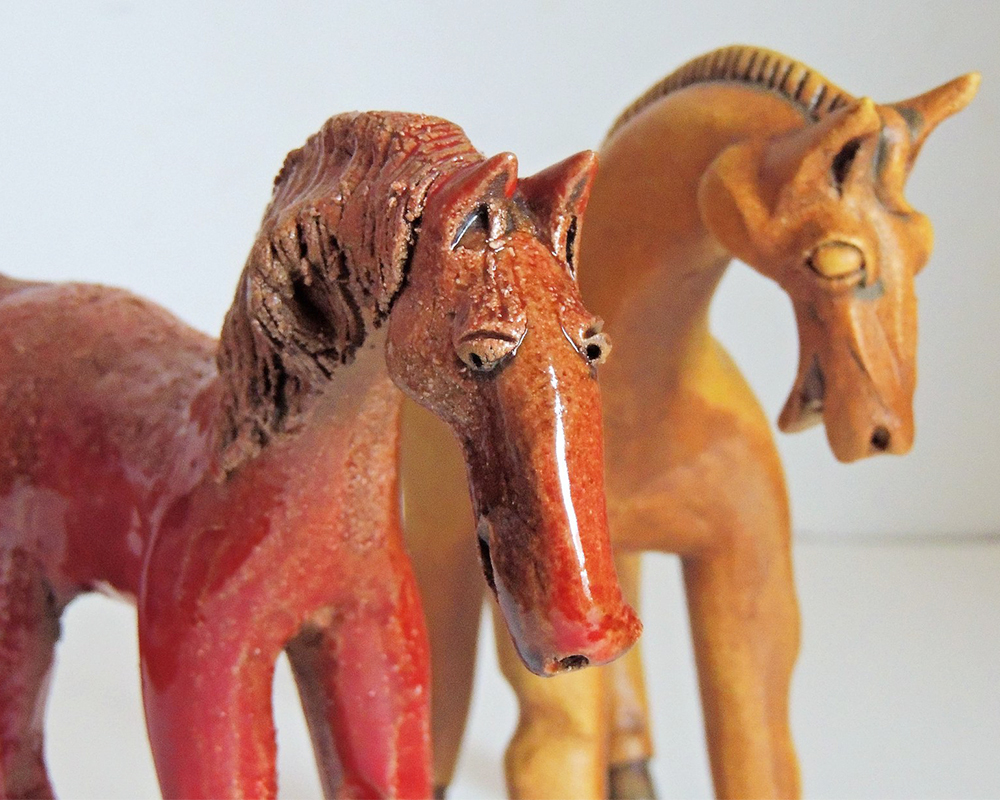 greta filippini oca ceramica artistica ferrara cavalli